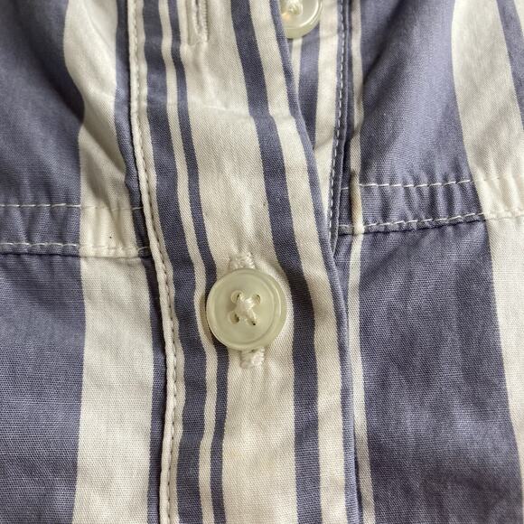 J. Crew Blue and White Striped Blouse - Picture 8 of 11